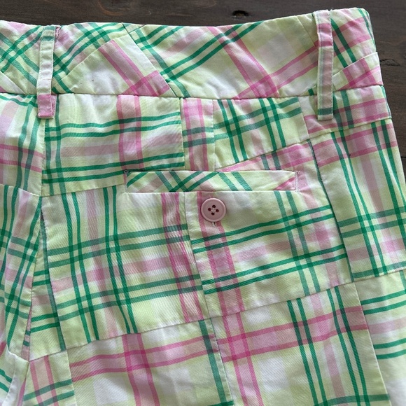 Lilly Pulitzer Madras Summer Pants Defined! Pinks + Greens + White Sz 6 - Picture 12 of 16